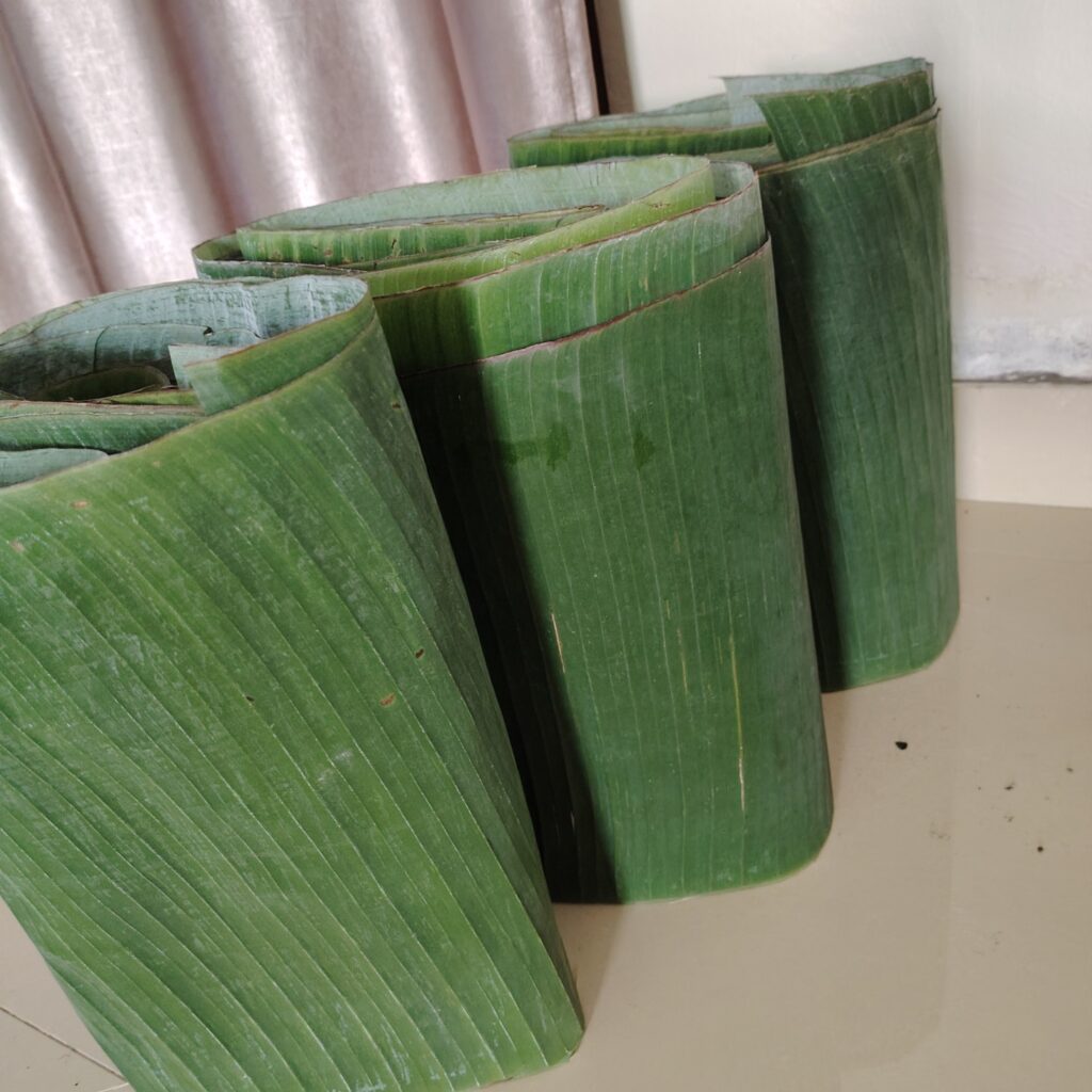 daun pisang terbaik dipilih sebelum dijual