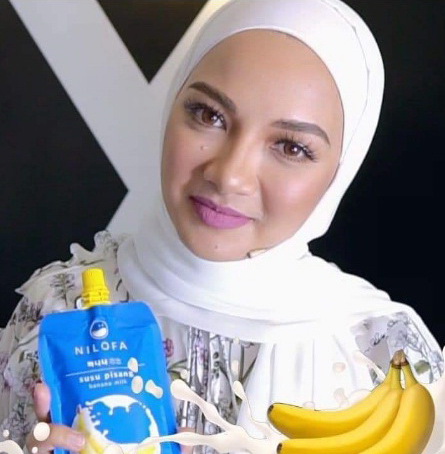 susu pisang keluaran neelofa antara bukti beliau usahawan berjaya di malaysia